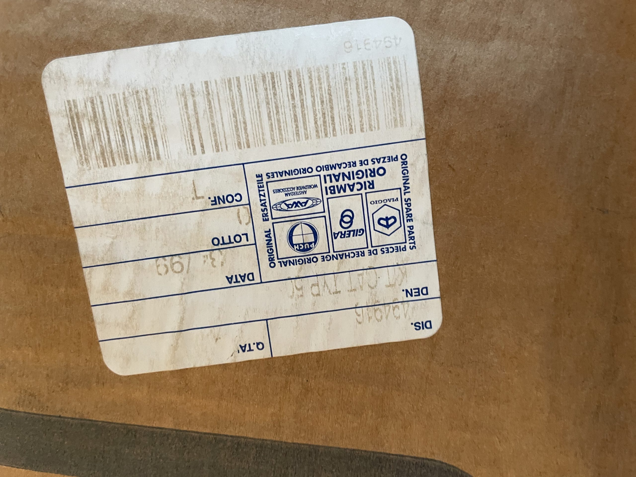 GENUINE PIAGGIO TYPHOON 50 EXHAUST 494916NG (1)