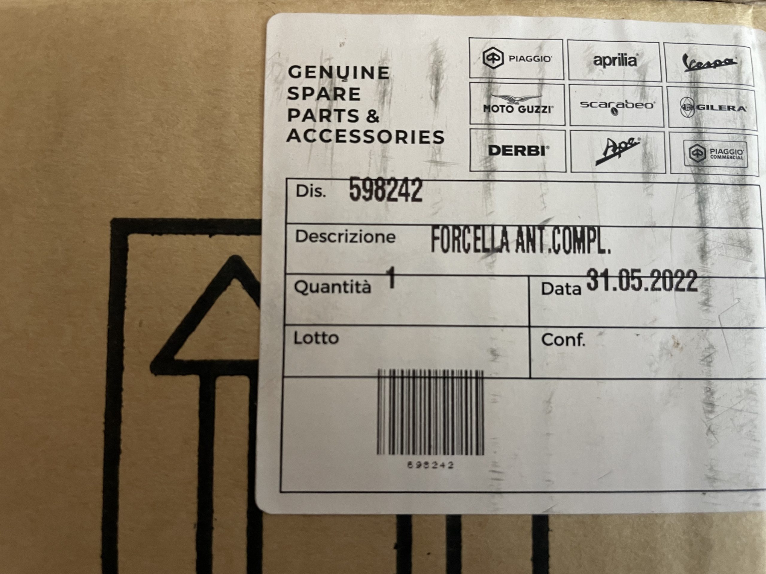 GENUINE VX FRONT FORKS 598242NG (2)